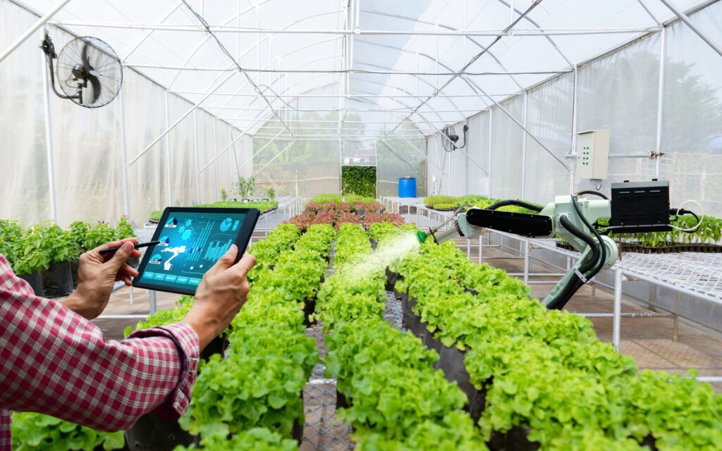 modern agriculture technology by robots